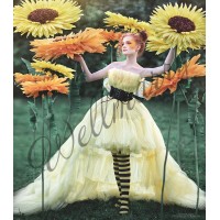 Ростовой цветок из бумаги "Подсолнух"